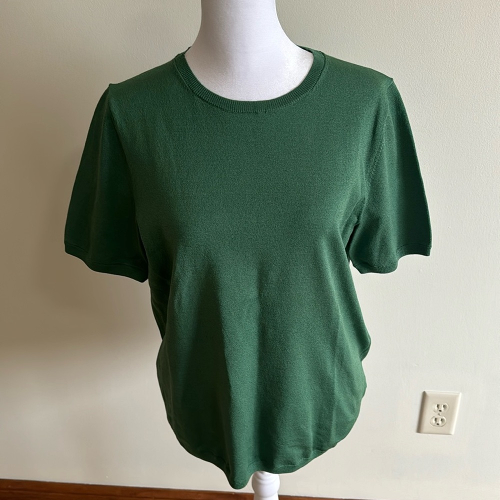 Ann Taylor Green short sleeved sweater